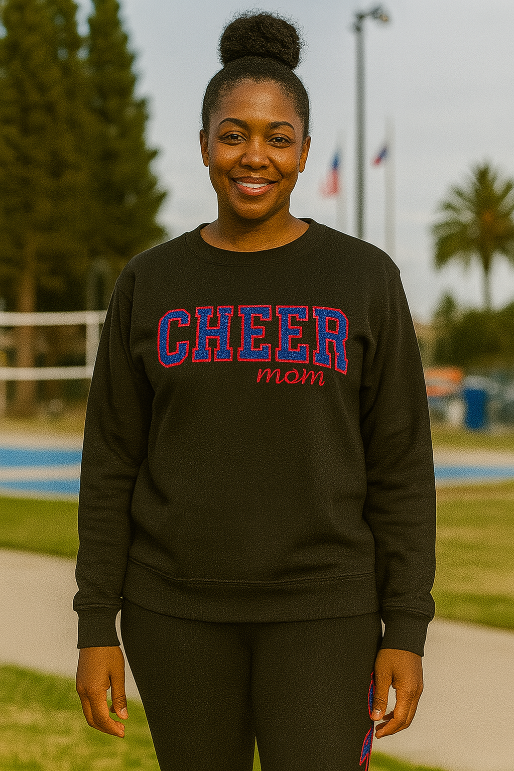 Adult Embroidered Sweatshirt with Side Detail