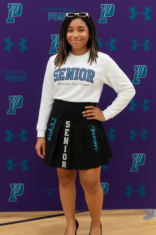 Senior Sweatshirt & Skirt Outfit