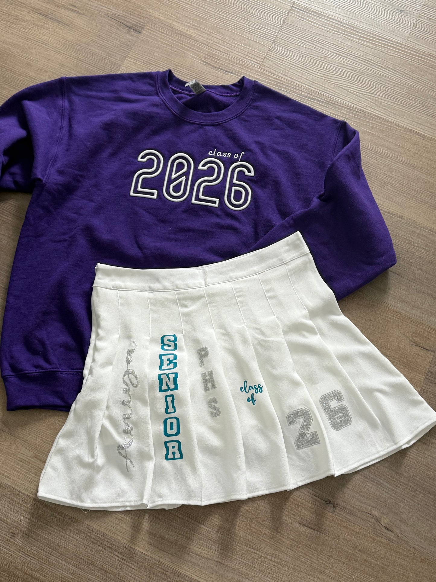 Senior Sweatshirt & Skirt Outfit